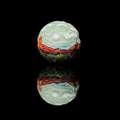 Ponder The Orb: Hallie Cat - Castle Valley, Moab Carved Paint Marble