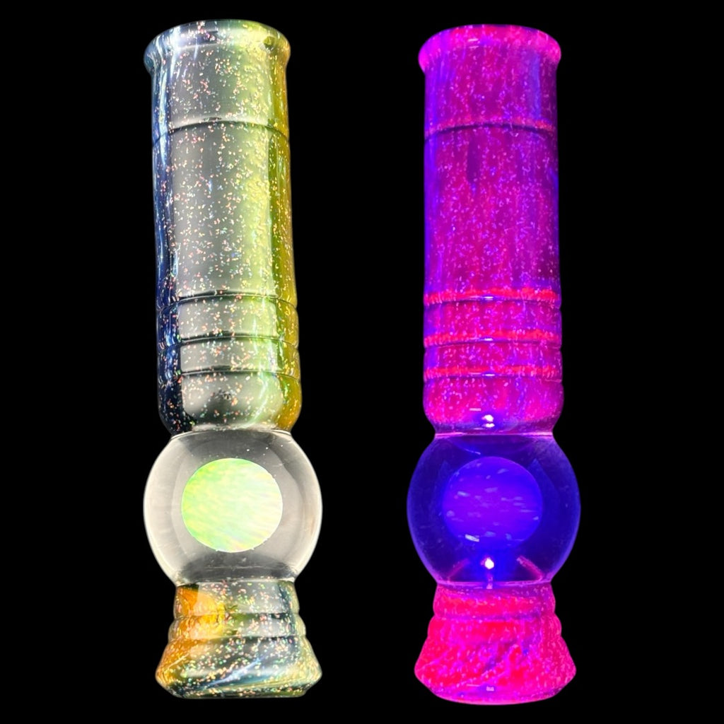 Soup Glass - Souper U.V. Cosmic Crushed Opal Pizza Slicer