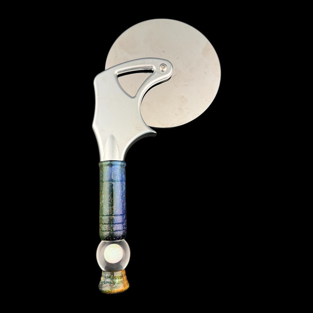 Soup Glass - Souper U.V. Cosmic Crushed Opal Pizza Slicer