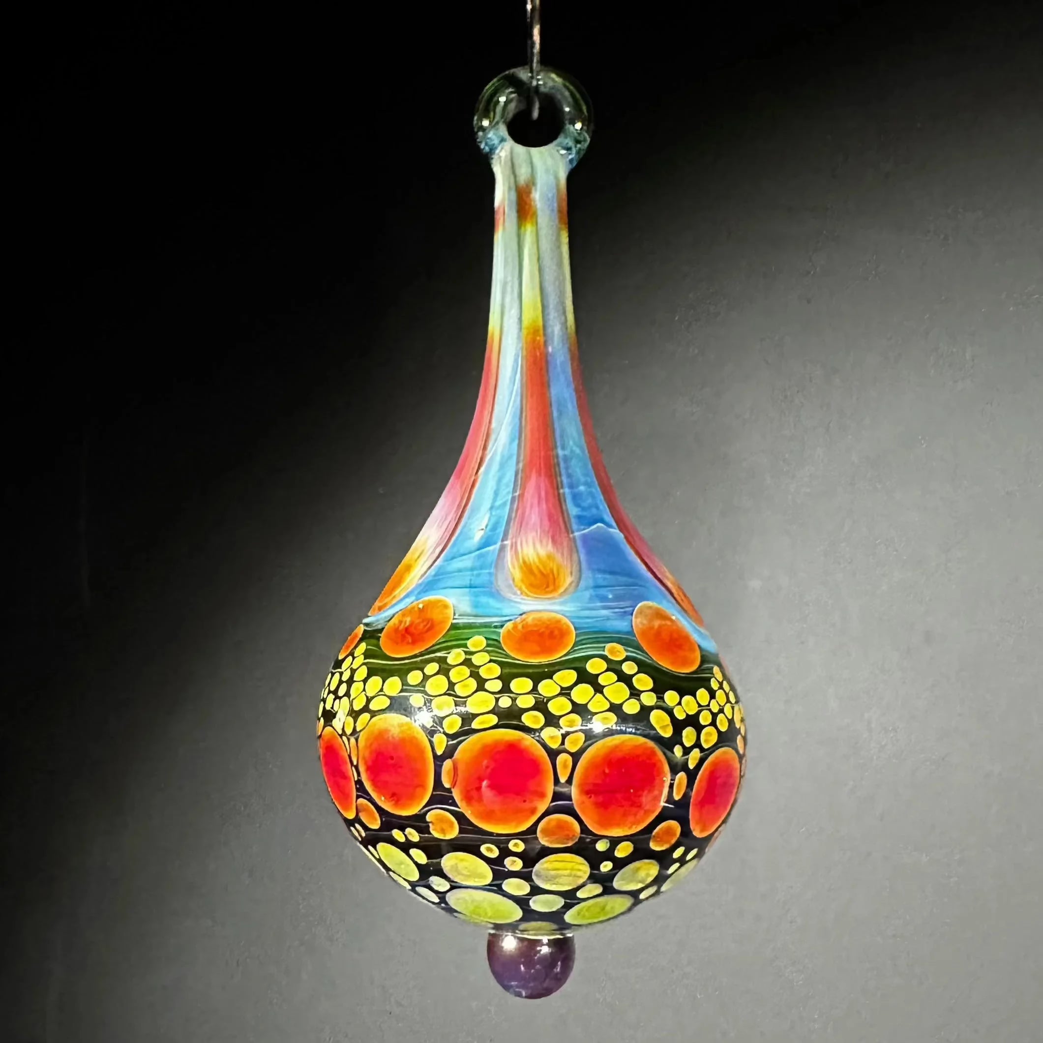 Holiday Ornament Collection: Suellen Fowler - Blood Moon Hobnail Ornament