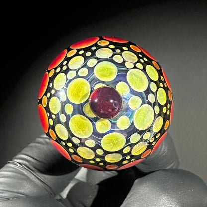 Holiday Ornament Collection: Suellen Fowler - Blood Moon Hobnail Ornament