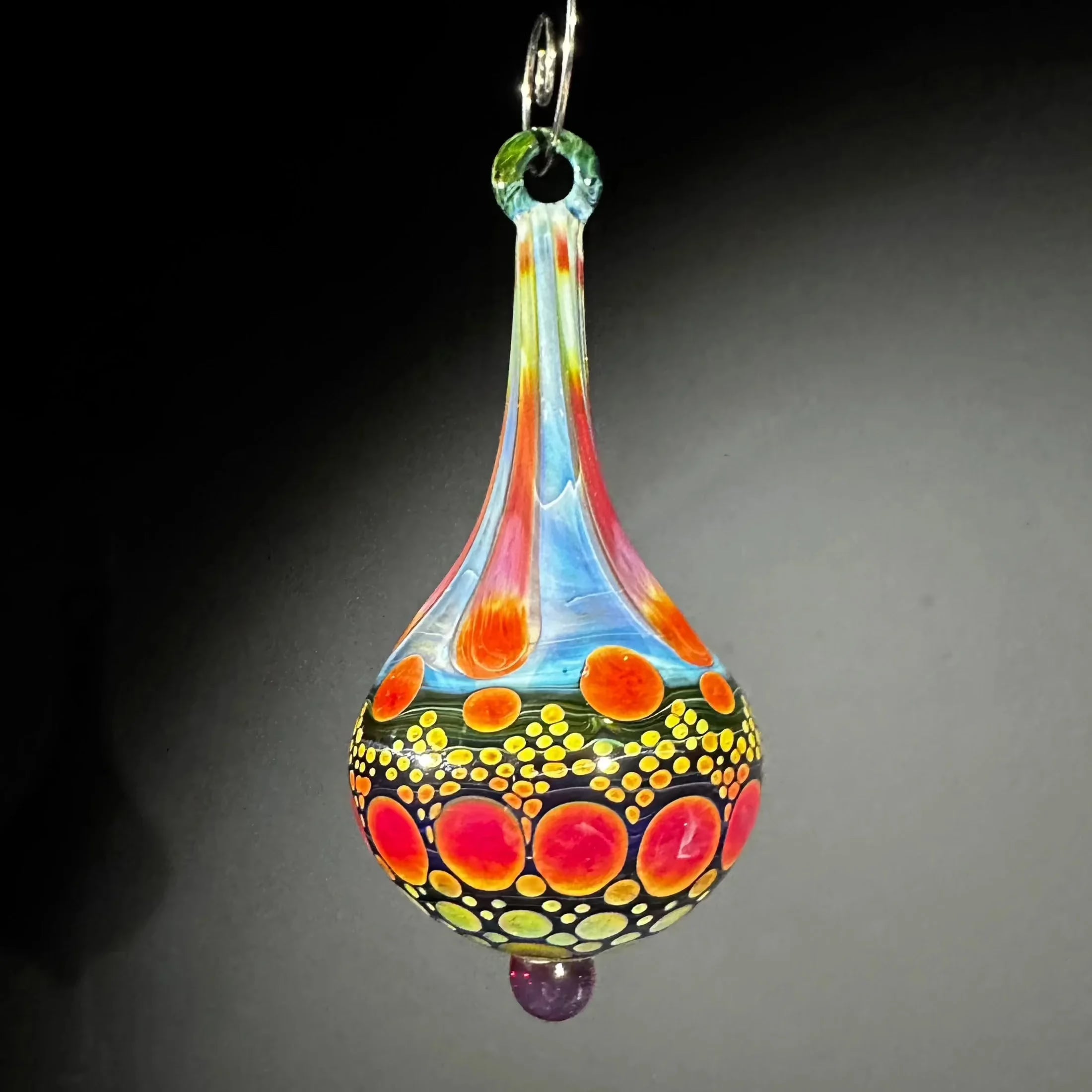 Holiday Ornament Collection: Suellen Fowler - Blood Moon Hobnail Ornament