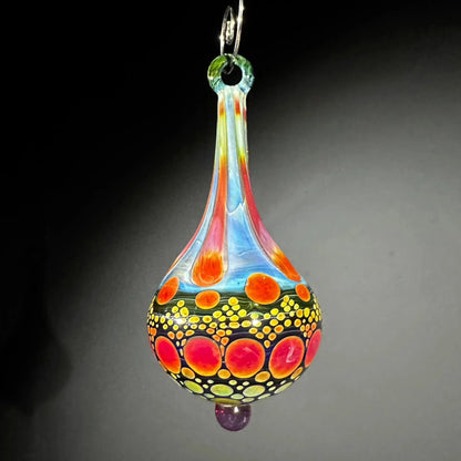 Holiday Ornament Collection: Suellen Fowler - Blood Moon Hobnail Ornament