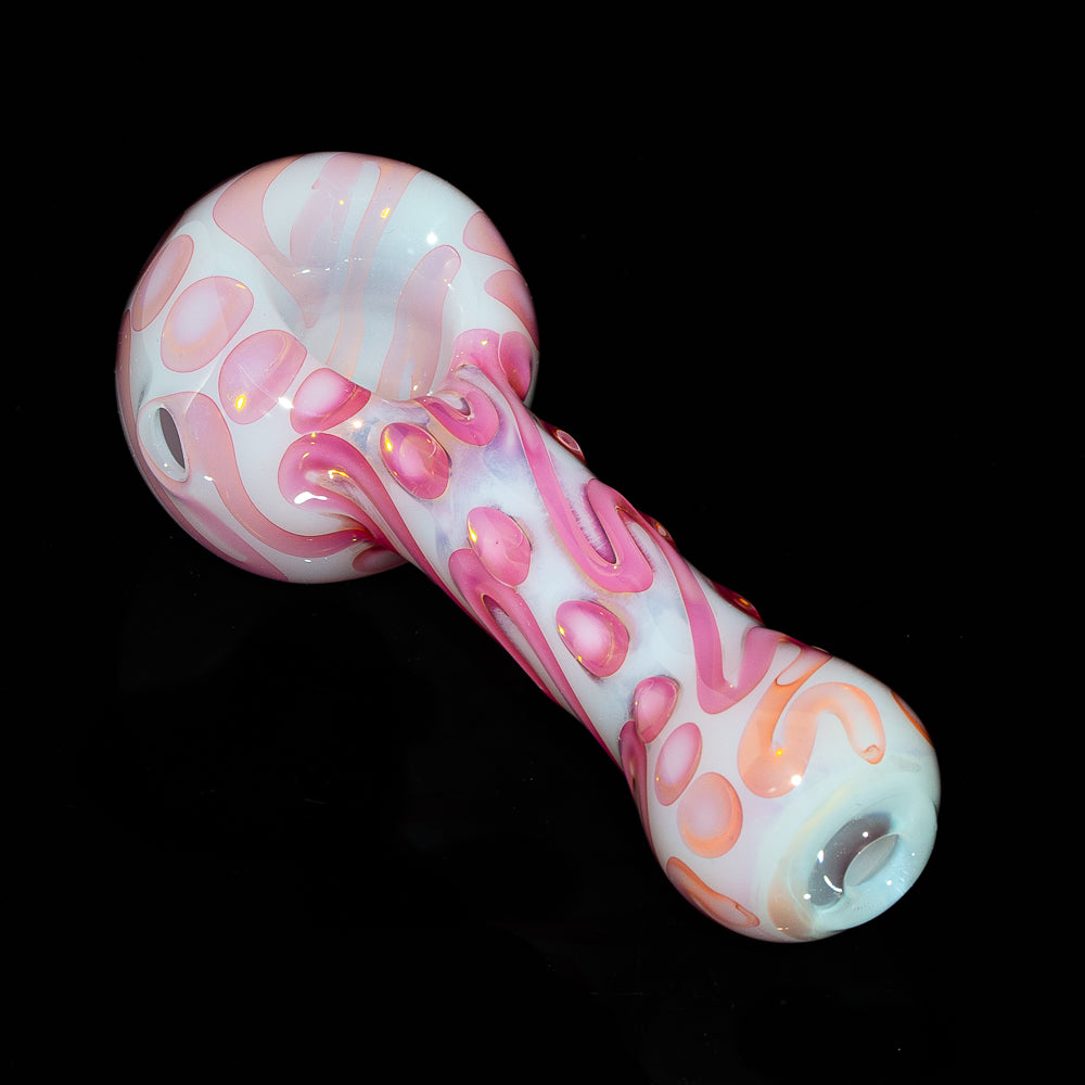 Izlow Glass - Pink Scribble Spoon