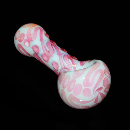 Izlow Glass - Pink Scribble Spoon