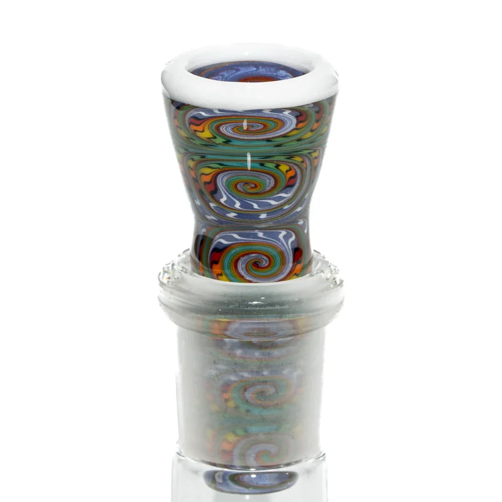 Jeff Spaga - White Lip Wig Wag Fully Worked 14mm Slide