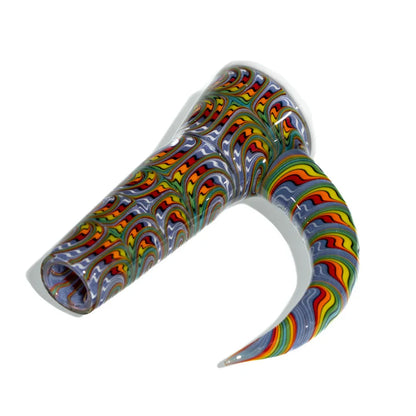 Jeff Spaga - White Lip Wig Wag Fully Worked 14mm Slide