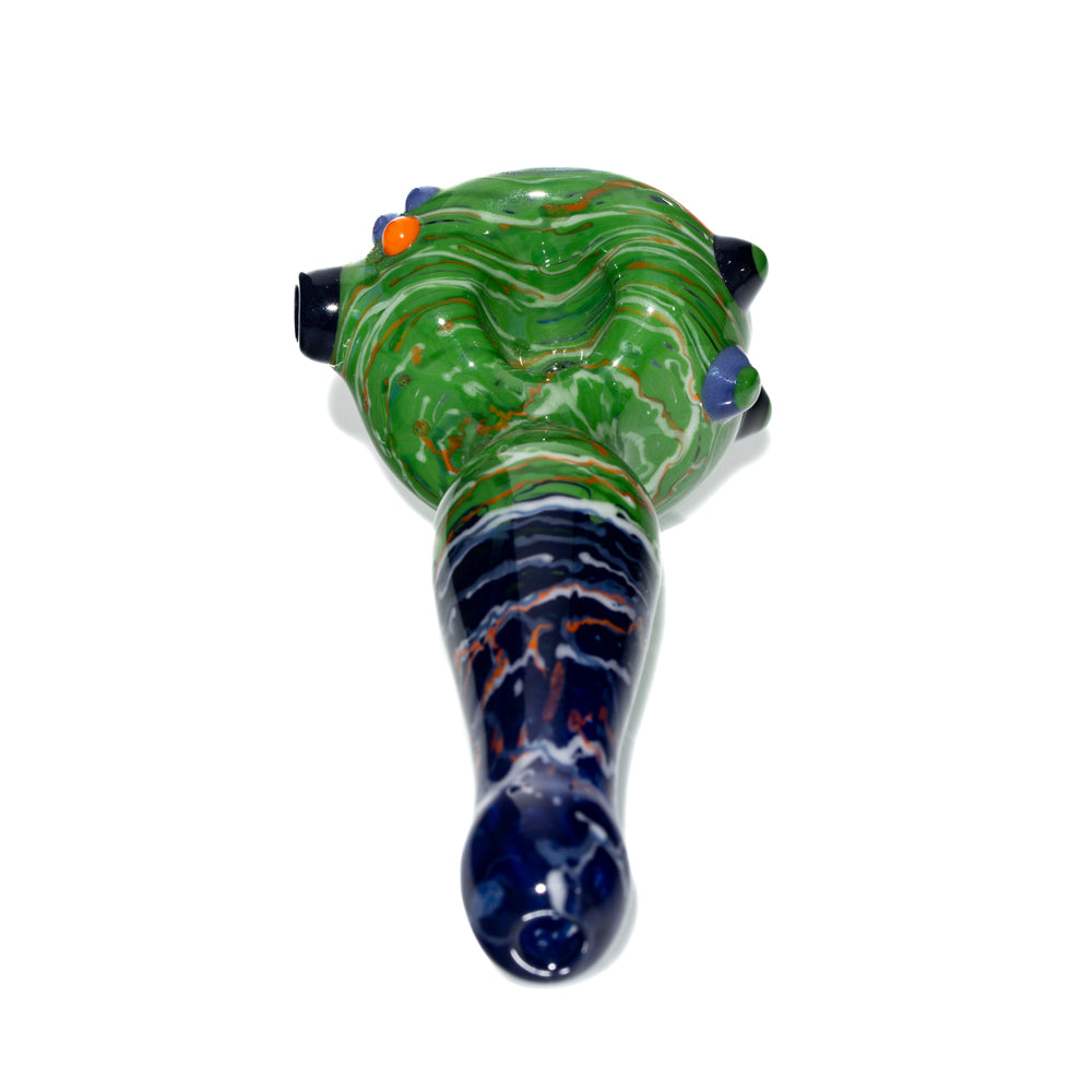 Jeff Spaga - Green & Navy Wig Wag Cab Spoon