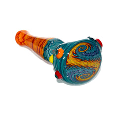 Jeff Spaga - Teal & Orange Wig Wag Cab Spoon