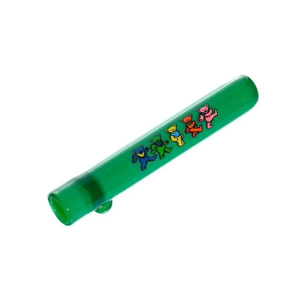 Jellyfish Glass - Jade Green Dancing Bears Chillum