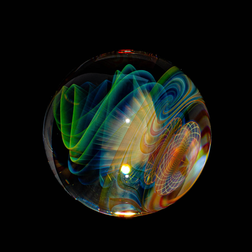 Jim O'Shea - Double Fumacello Imploding Swirl Marble