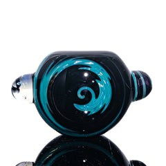 Jon Rickert - Black & Teal Linework Spoon