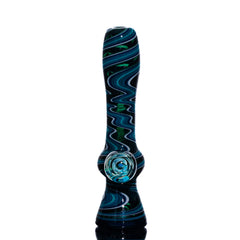 Jon Rickert - Blue, Teal, & White Linework Chillum