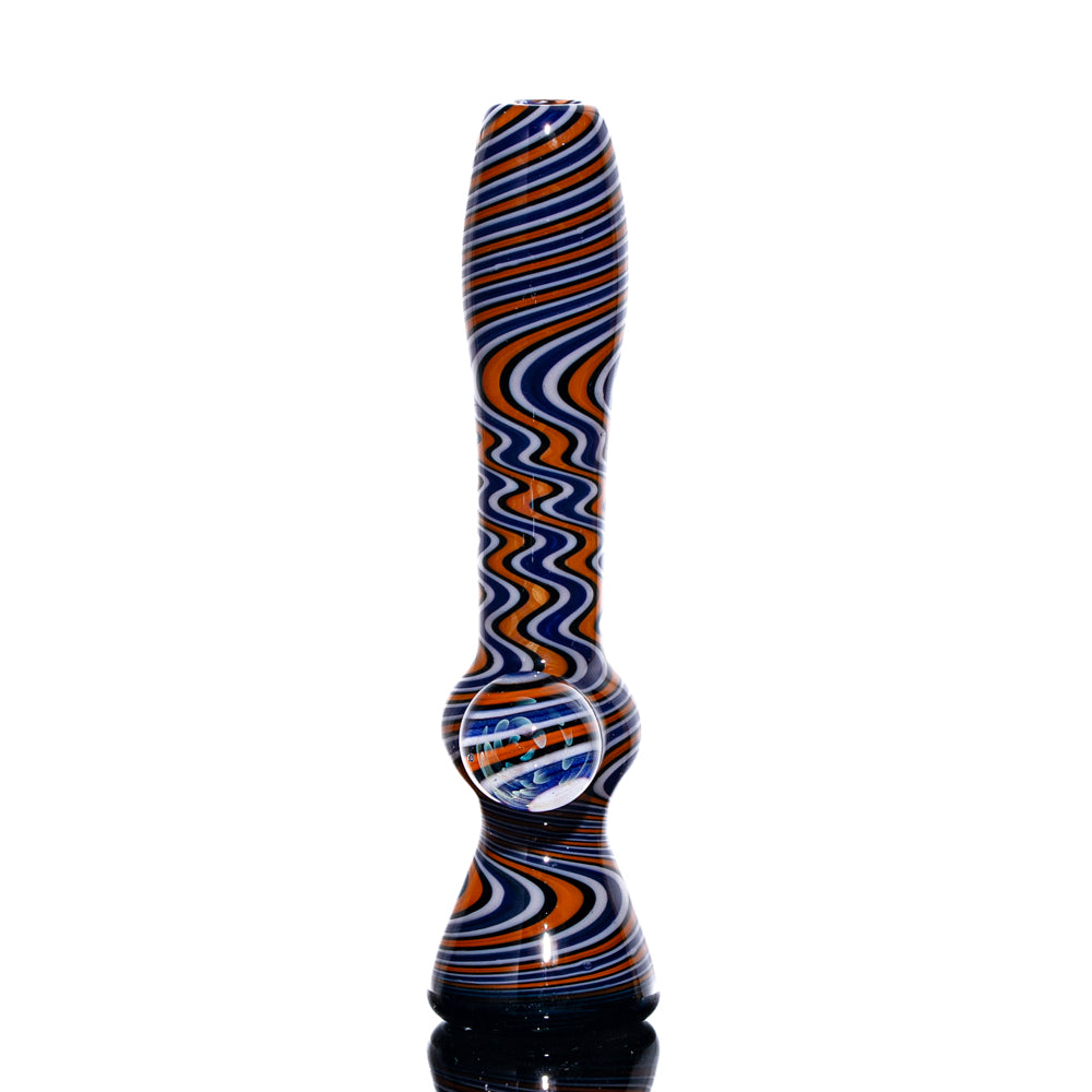 Jon Rickert - Purple, Orange, & White Linework Chillum