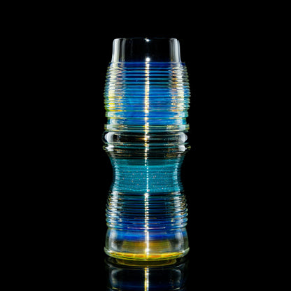 Juju x STR8 Glass - Amber Purple Dotstack Pint Glass