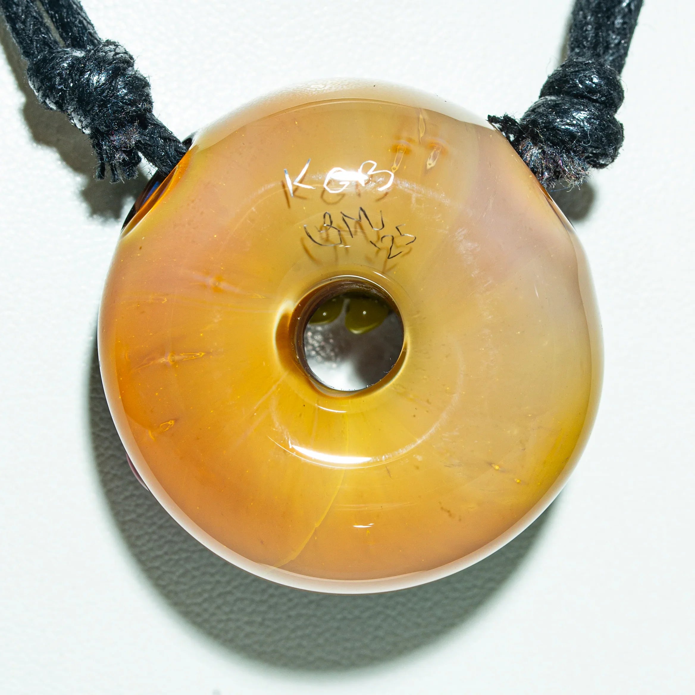 KGB Glass x Sarah Marblesbee - Dancing Bears Donut Pendant