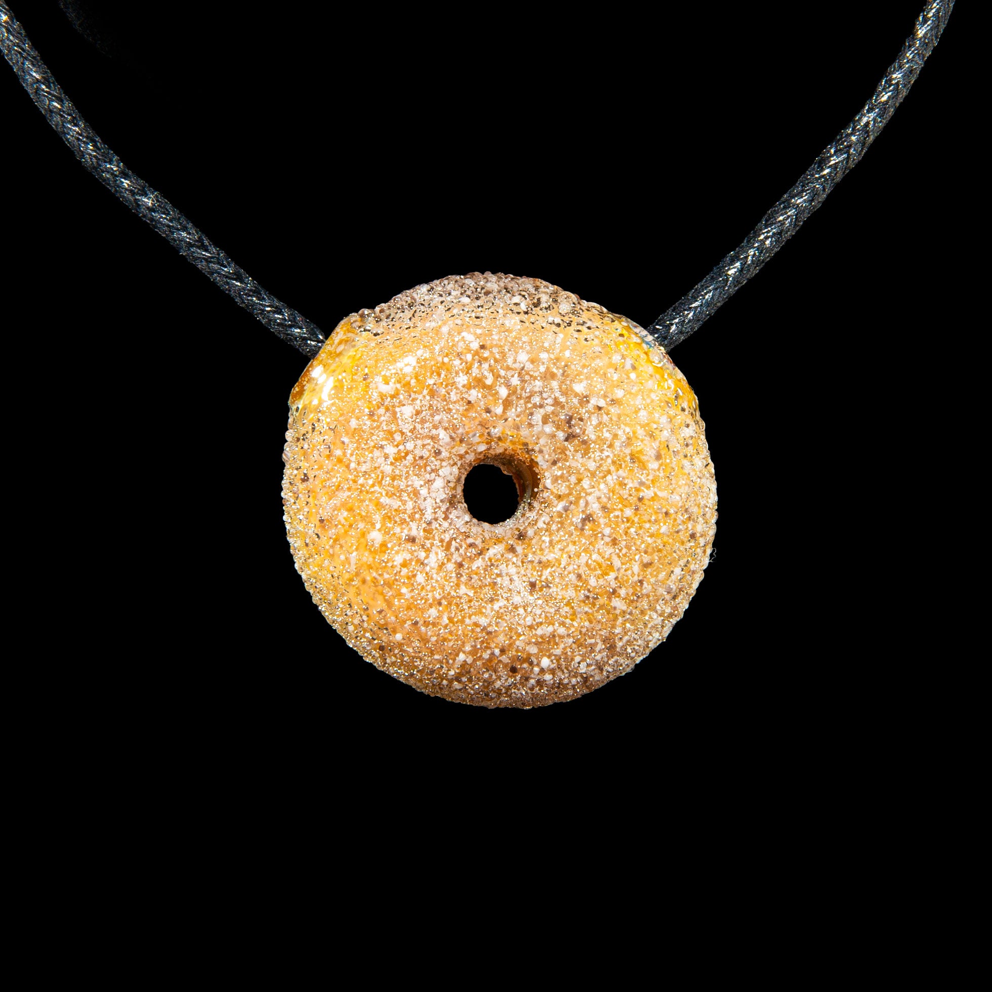 KGB Glass - Cinnamon Sugar Donut Pendant