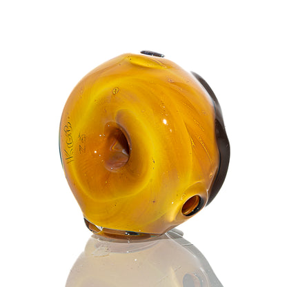 KGB Glass - Chocolate Frosted Half Sprinkle Mini Donut Dry Pipe