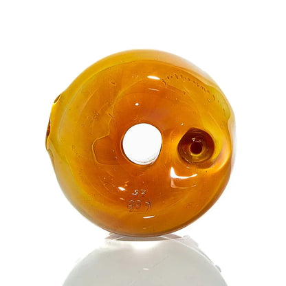 KGB Glass -  Strawberry Frosted Sprinkle Large Donut Dry Pipe