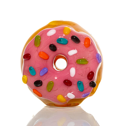 KGB Glass - Strawberry Frosted Sprinkle Mini Donut Dry Pipe
