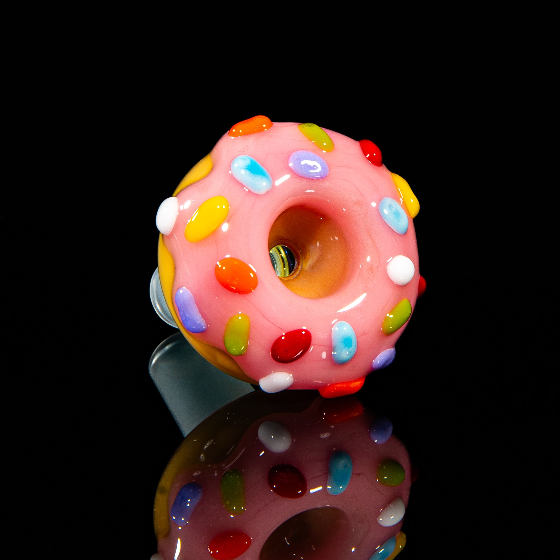KGB Glass - Strawberry & Rainbow Sprinkles 14mm Slide
