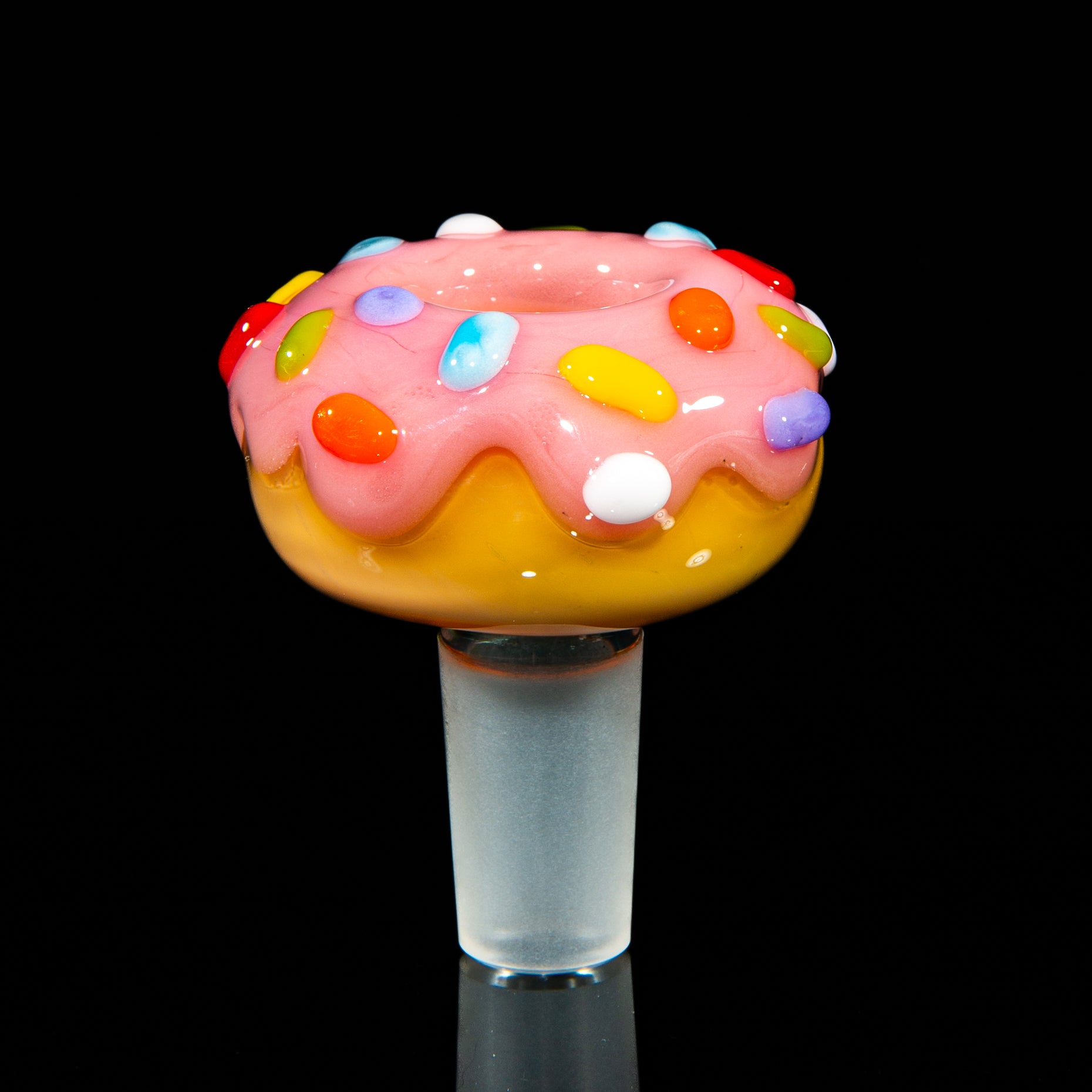KGB Glass - Strawberry & Rainbow Sprinkles 14mm Slide