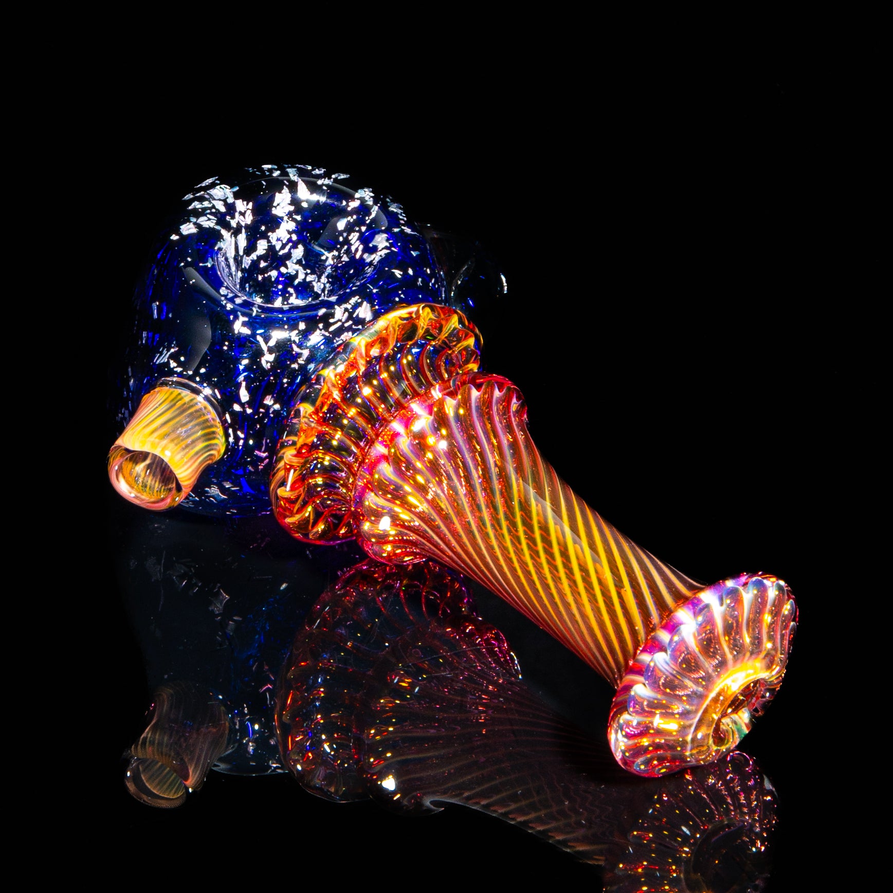 Kevin Beecher - Large Blue Tin Tack Blue Fume Spoon