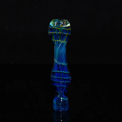 Keys - Dark Blue Coil Pot Chillum