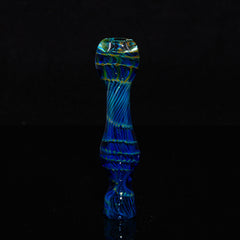 Keys - Dark Blue Coil Pot Chillum