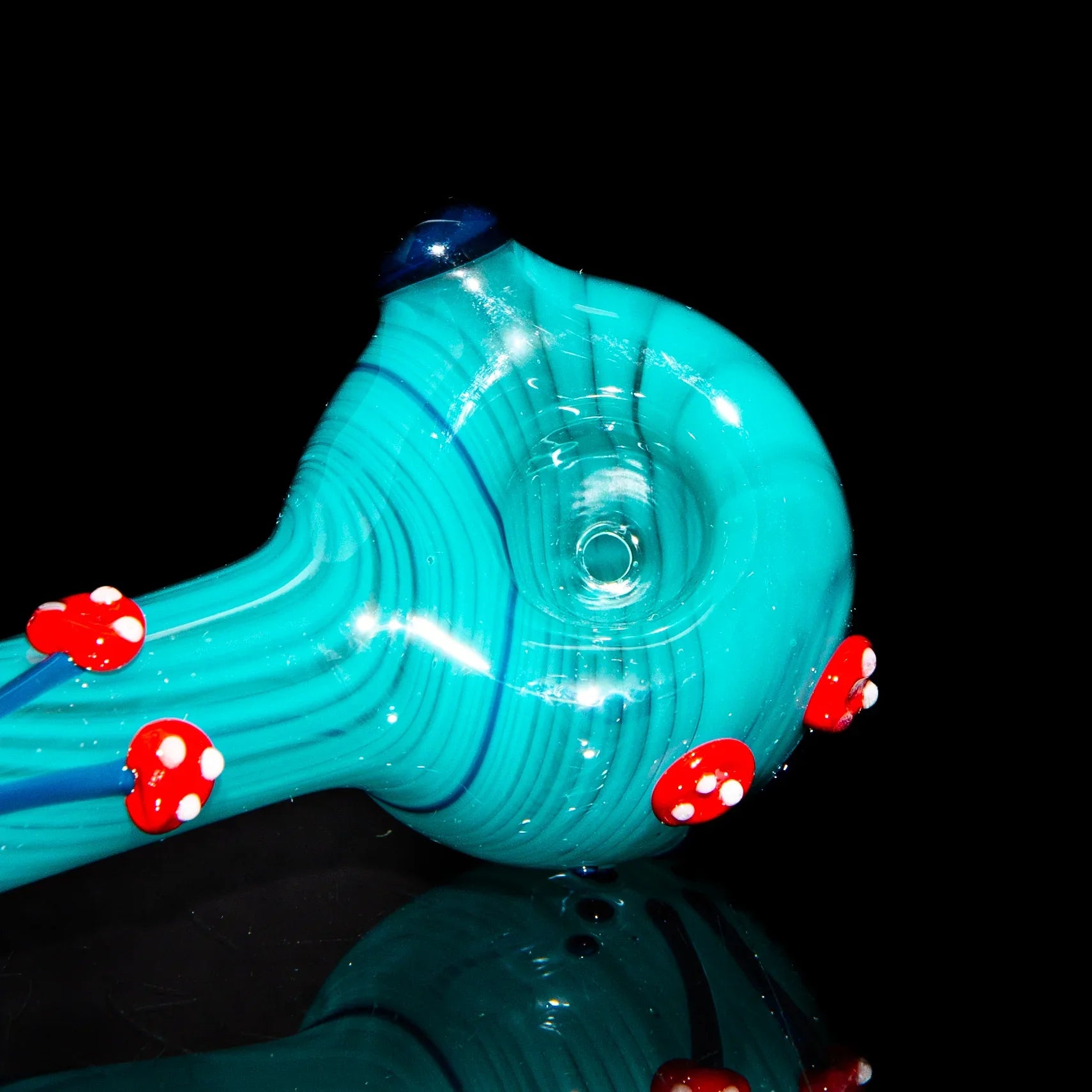 Kristi Contant - Teal Mushroom Spoon