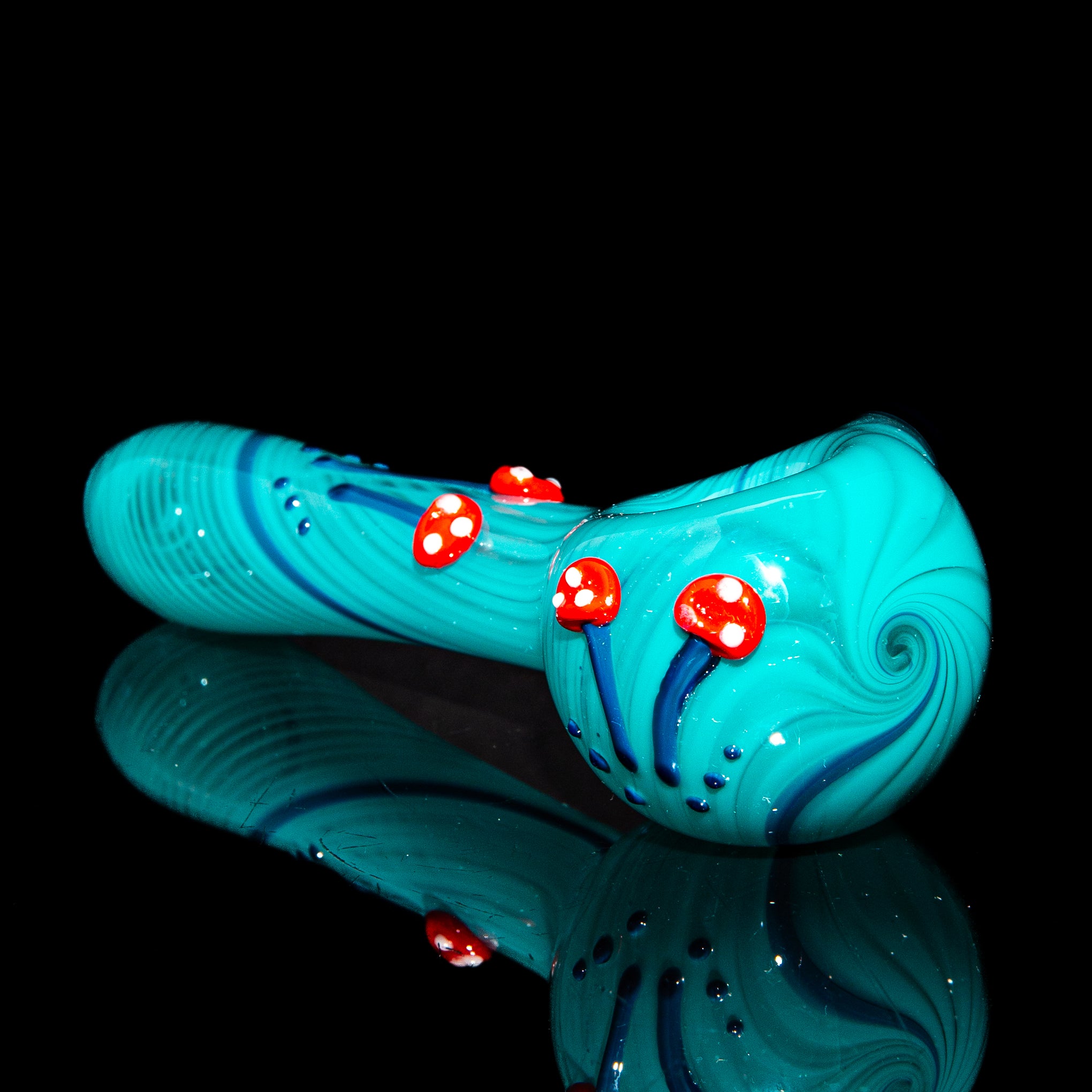 Kristi Contant - Teal Mushroom Spoon