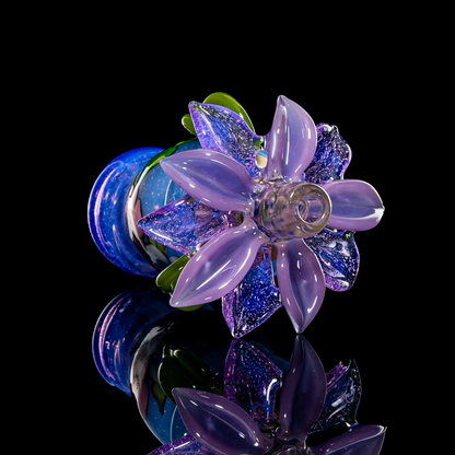 Lace Face x Sartia - Purple Flower Pot Chillum