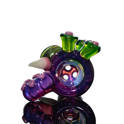 Simple Lemon Farmer x Salt - Royal Jelly & Green Stardust Split Personality Amorphous 18MM Fully Worked 18MM Slide