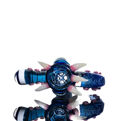 Simple Lemon Farmer x Salt - Brilliant Blue , Ghost & Jackpot Amorphous 18MM Fully Worked 18MM Slide
