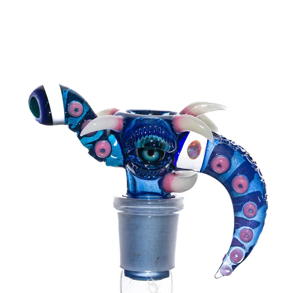 Simple Lemon Farmer x Salt - Brilliant Blue , Ghost & Jackpot Amorphous 18MM Fully Worked 18MM Slide