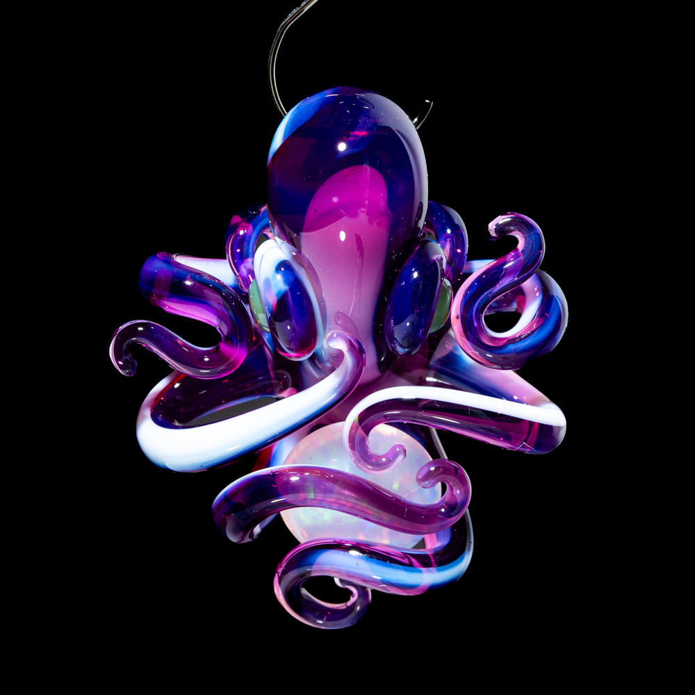 Liz Wright - Royal Jelly & Lotus White Opal Octopus Pendant