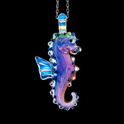 Liz Wright x Scott Moan - Scribble Seahorse Pendant 1