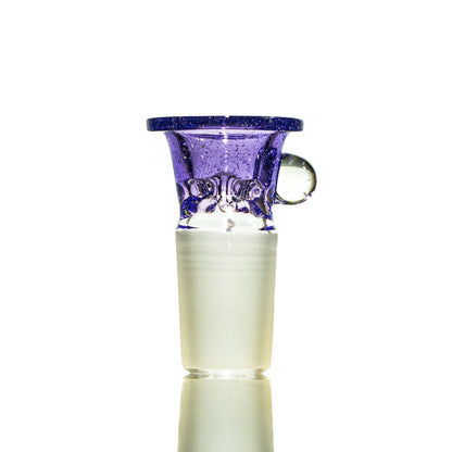 Llerandi Glass - Purple Lollipop Four Hole 18mm Slide