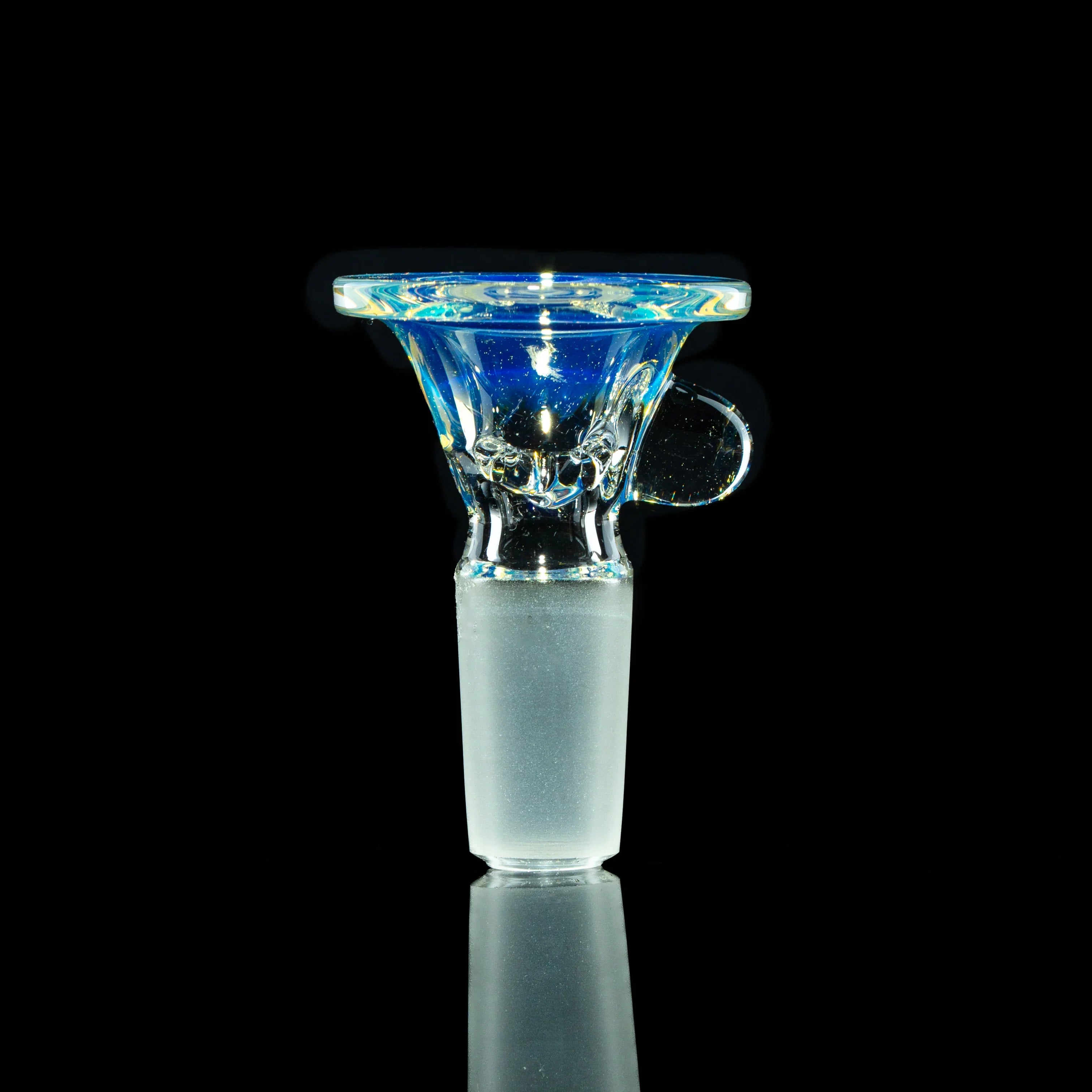 Llerandi Glass - Silver Fume Four Hole 14mm Slide