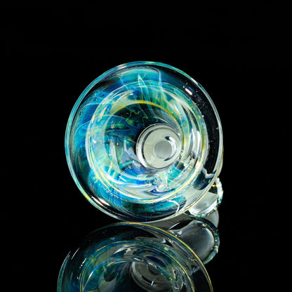 Llerandi Glass - Silver Fume Pattern 14mm Slide