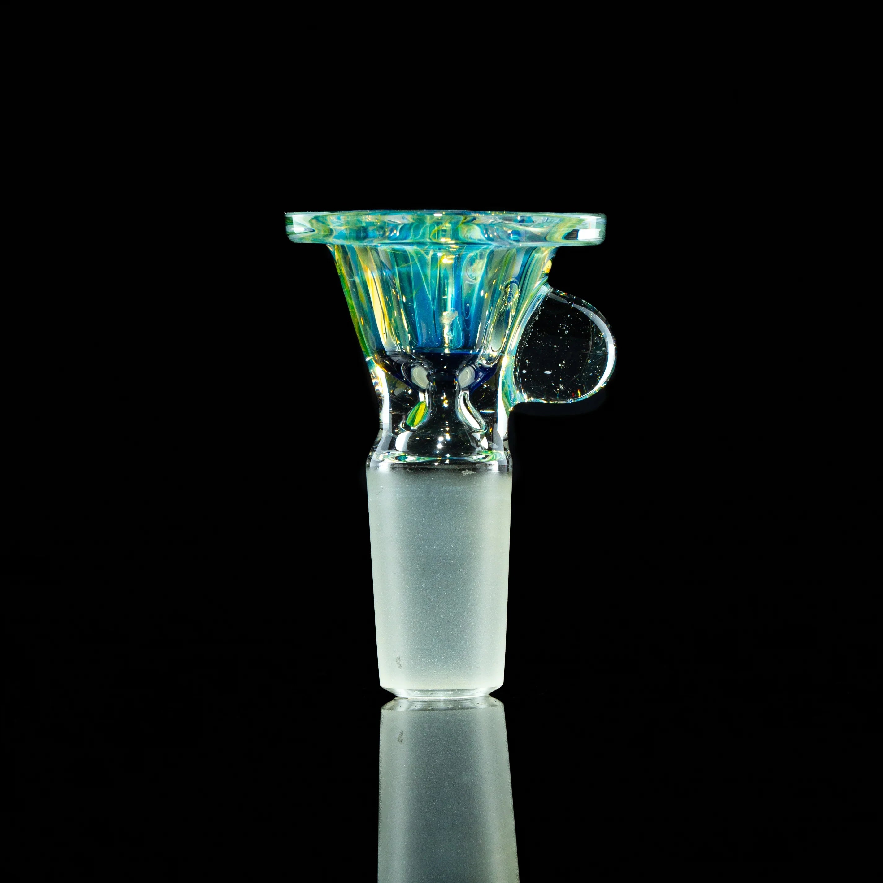 Llerandi Glass - Silver Fume Pattern 14mm Slide