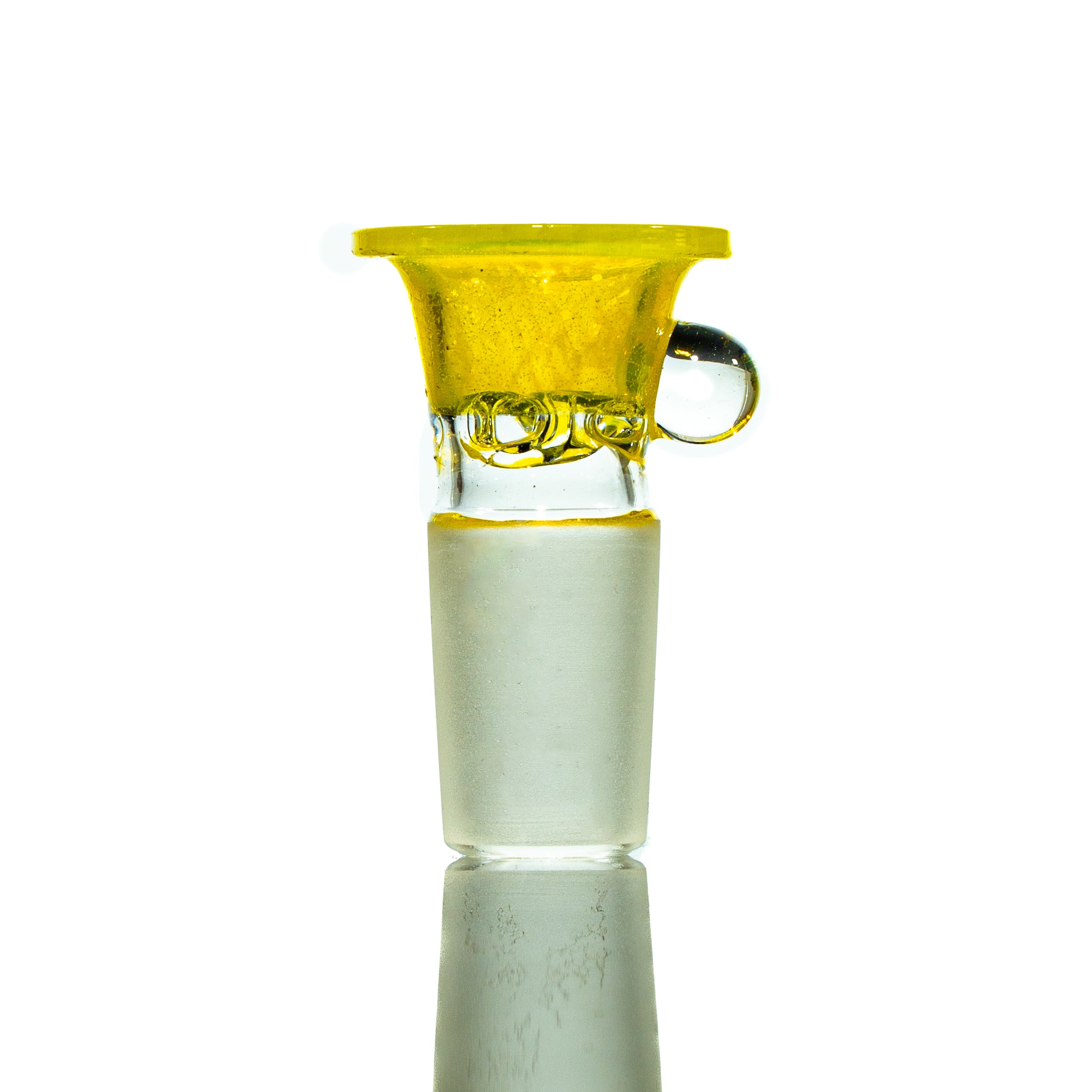 Llerandi Glass - Yellow Crayon Four Hole 18mm Slide