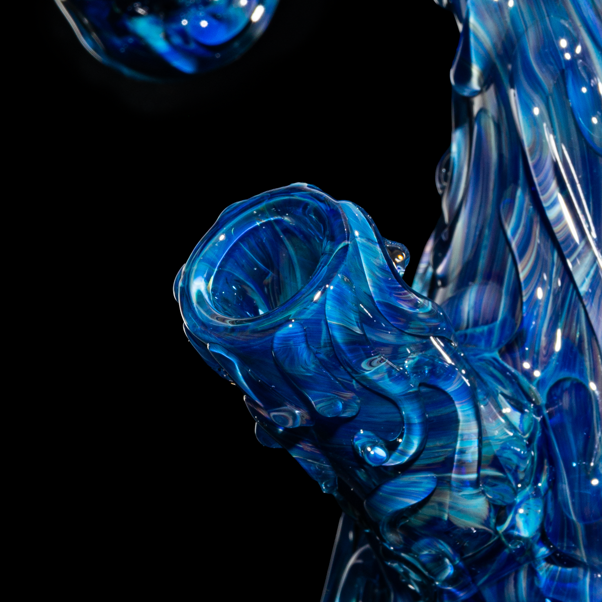 Lu Glass - Blue & White Bonsai Tree