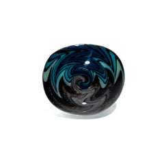 Marni Schnapper - Black, Blue & Steel Wool Wig Wag Ring / Size 4