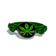 Marni Schnapper - Solid Green Leaf Ring / Size 8