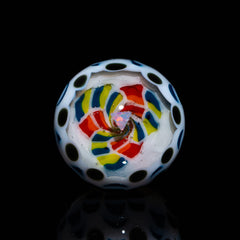 Ponder The Orb: Mary Melts - Black & White Dotstack Opal Fume Marble