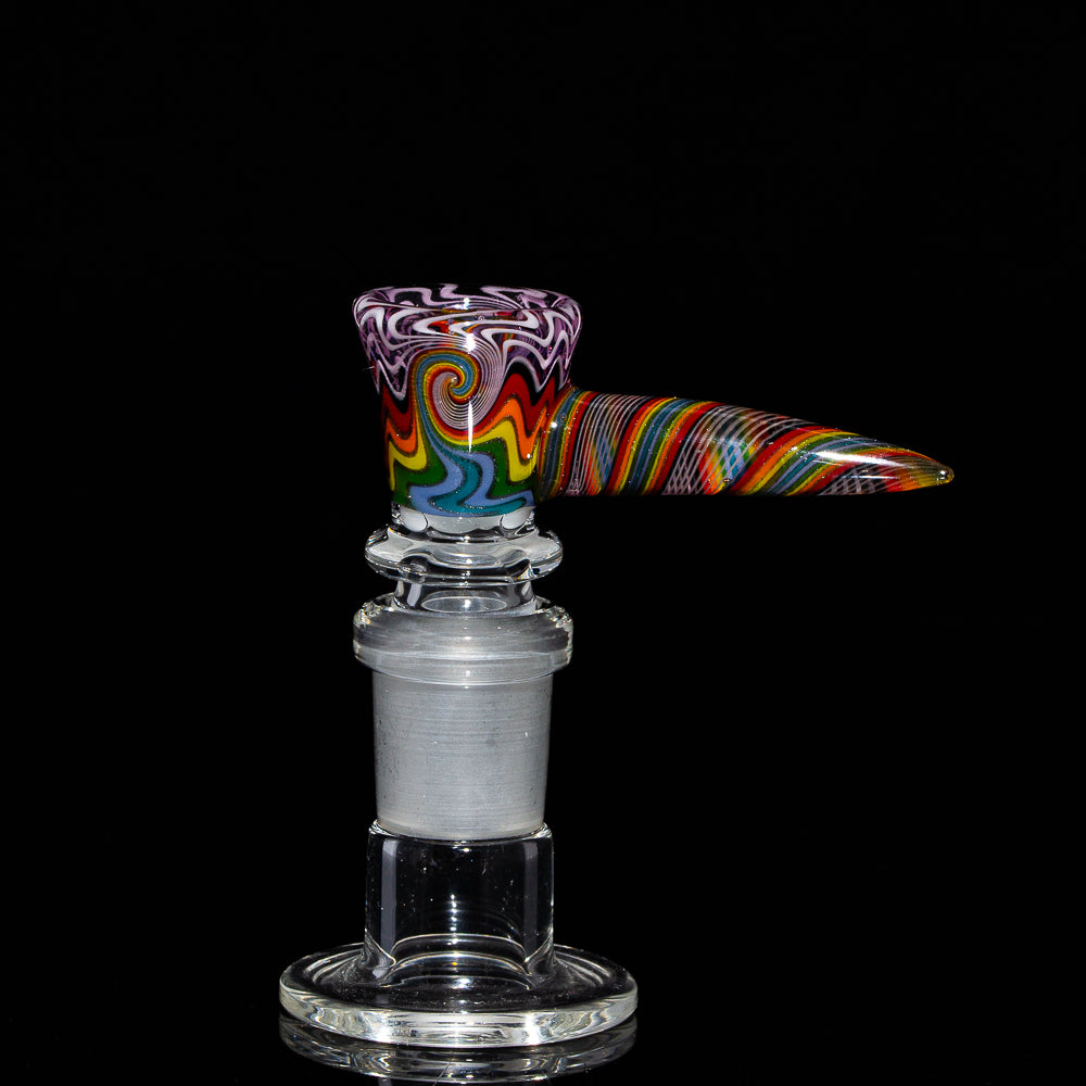 Mike Fro - Purple & Rainbow Wig Wag 14mm Slide