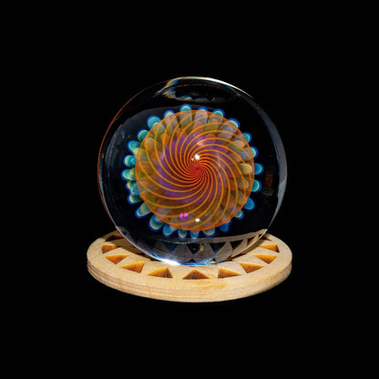 Moose & Fire - Light Cobalt Atomic Implosion 42MM Marble