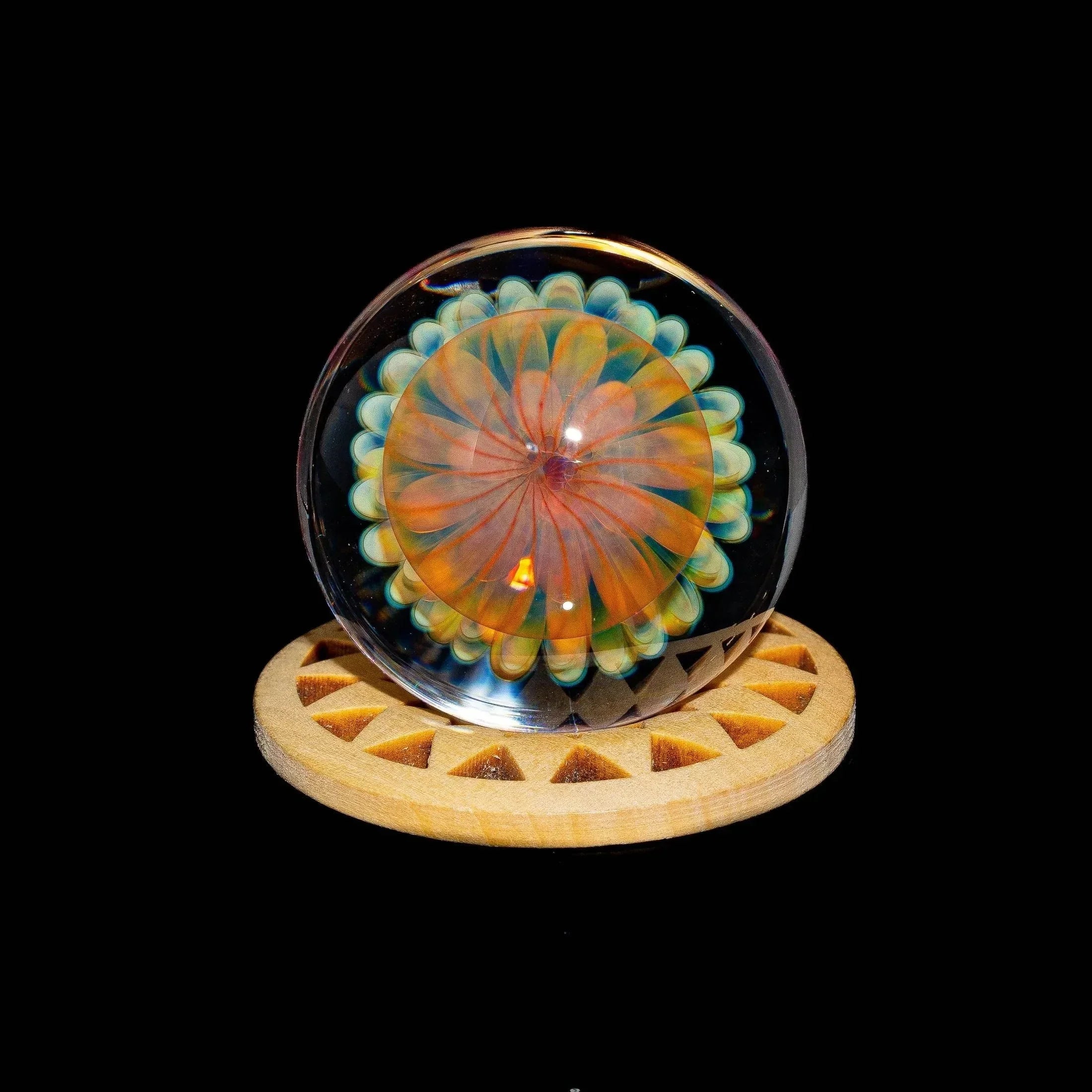 Moose & Fire - Pinwheel Atomic Implosion 41MM Marble