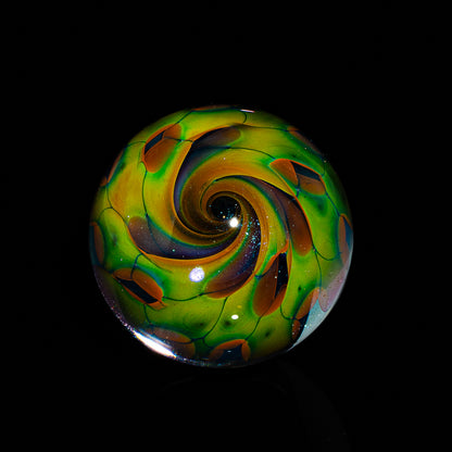 Catfish Jawn - Fume Spiral Blue Stardust 32MM Marble